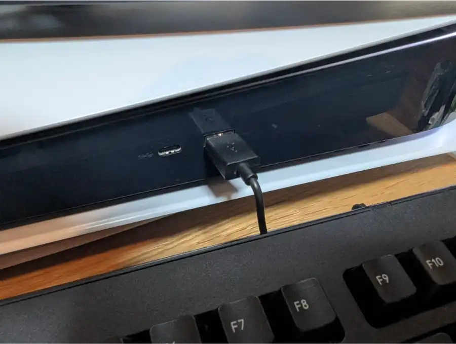 PlayStation5とUSBキーボードを接続