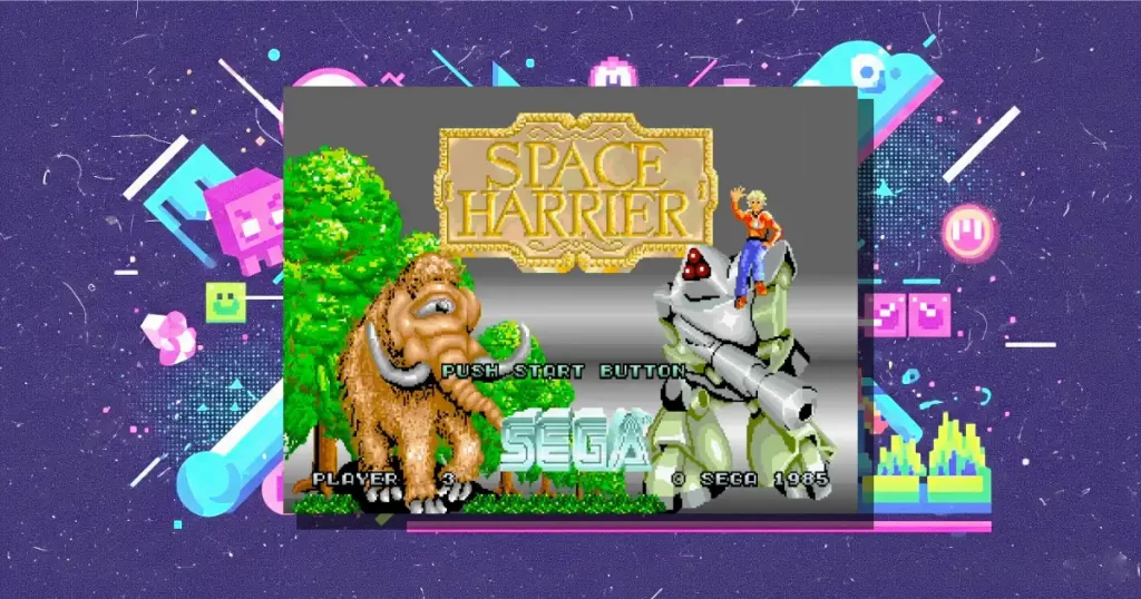 セガのスペースハリアーの記事用アイキャッチ